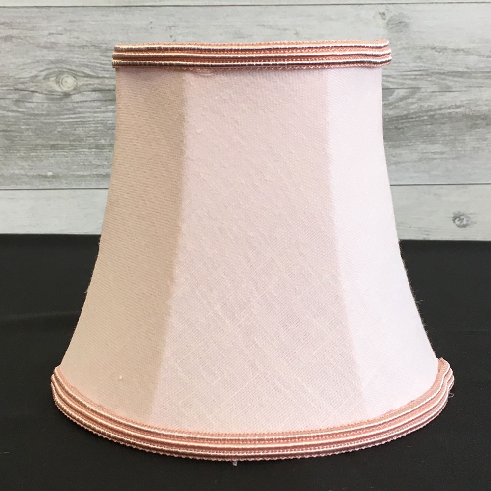 Pale Pink Clip on Lampshade